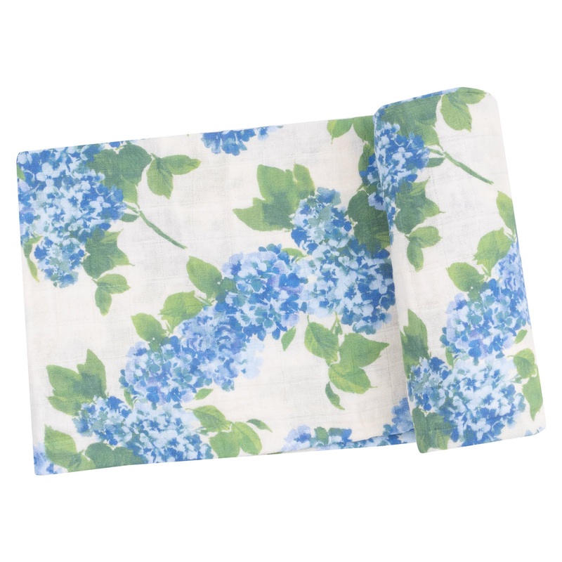 Swaddle Blanket – Watercolor Hydrangeas