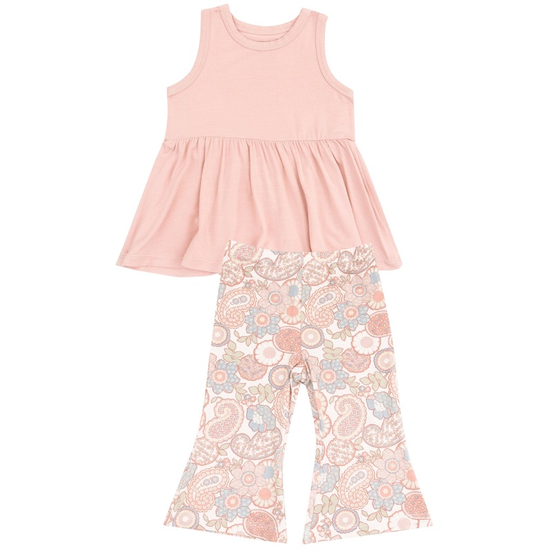 Tank Peplum Top + Baby Bells – Folk Paisley