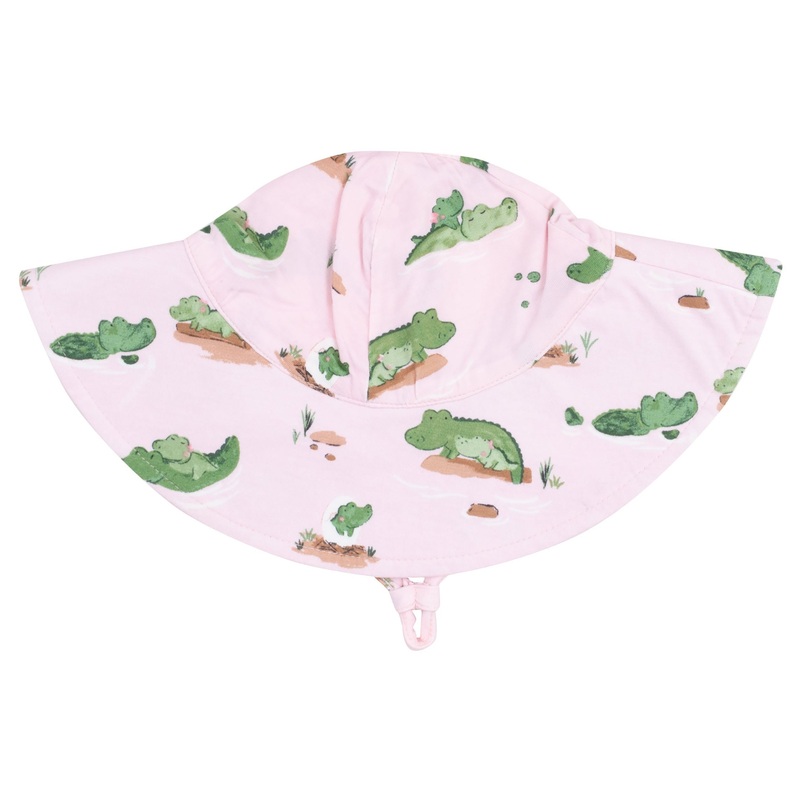 Wide Brim Sunhat – Alligator Pink
