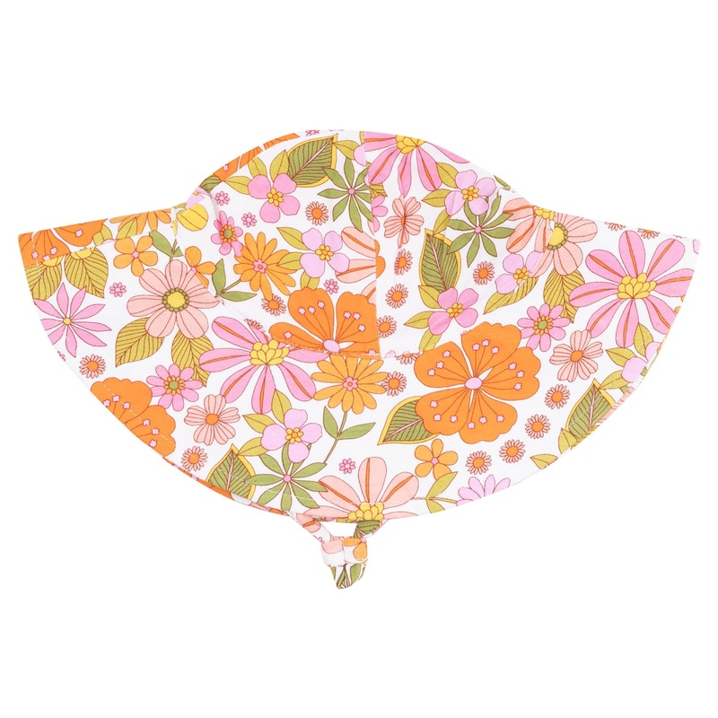 Wide Brim Sunhat – Boho Beachy Floral
