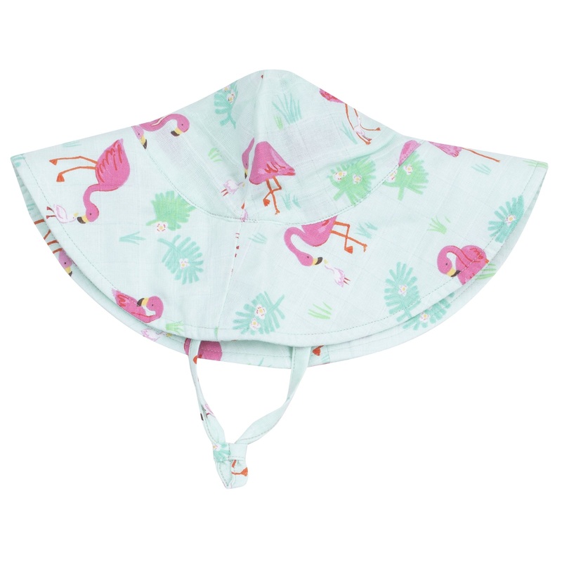 Wide Brim Sunhat – Flamingos
