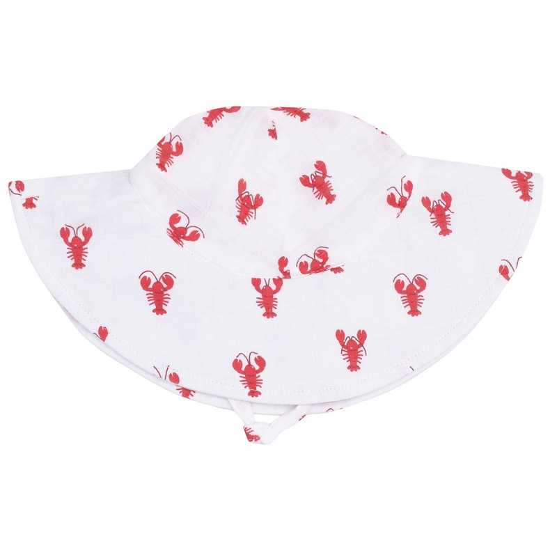Wide Brim Sunhat – Lobster Muslin