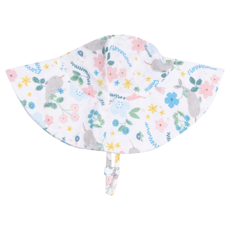 Wide Brim Sunhat – Narwhal Floral