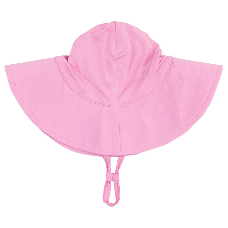 Wide Brim Sunhat – Solid Begonia Pink