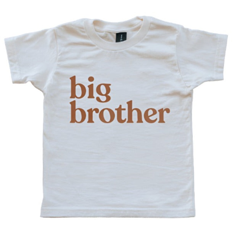 Big Brother Organic Baby & Kids Tee in Camel