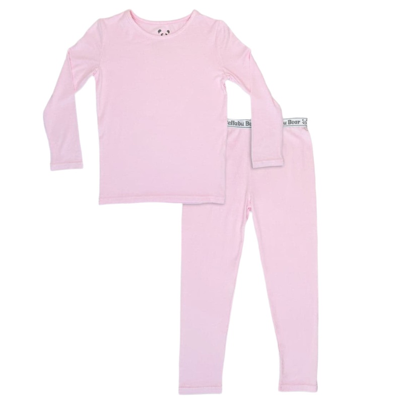 Blush Pink Bamboo Kids Pajamas