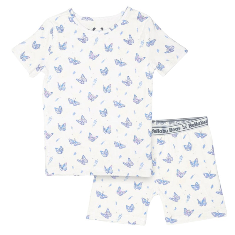 Butterfly Bamboo Kids Pajama Short Set