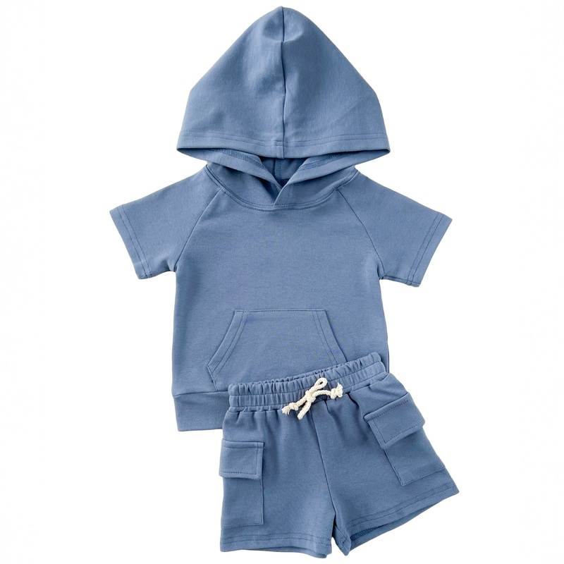 Cargo Shorts Set | Blue