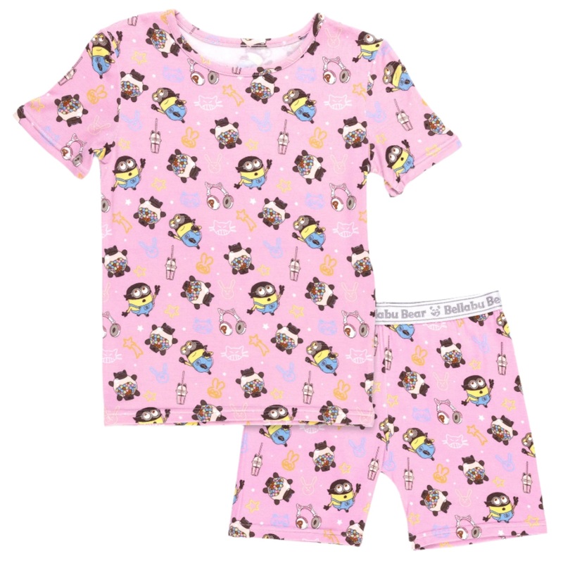 Despicable Me 4: Minions Always Popping Bamboo Kids Pajama Short Set