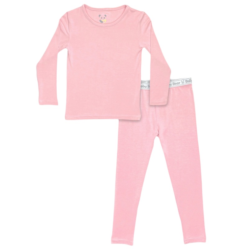 Dusty Rose Bamboo Kids Pajamas