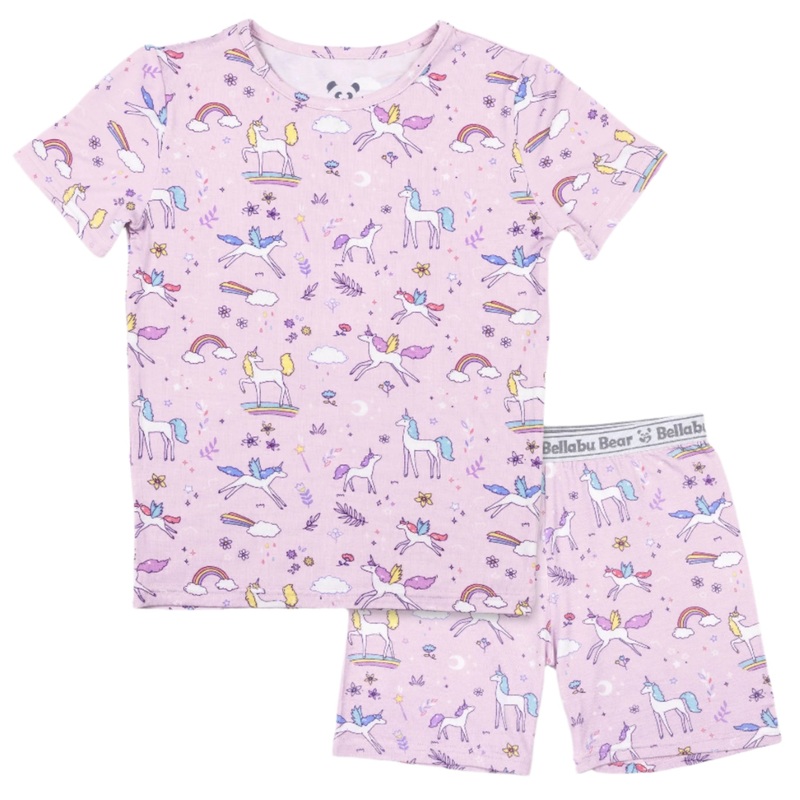 Enchanted Unicorn Bamboo Kids Pajama Short Set