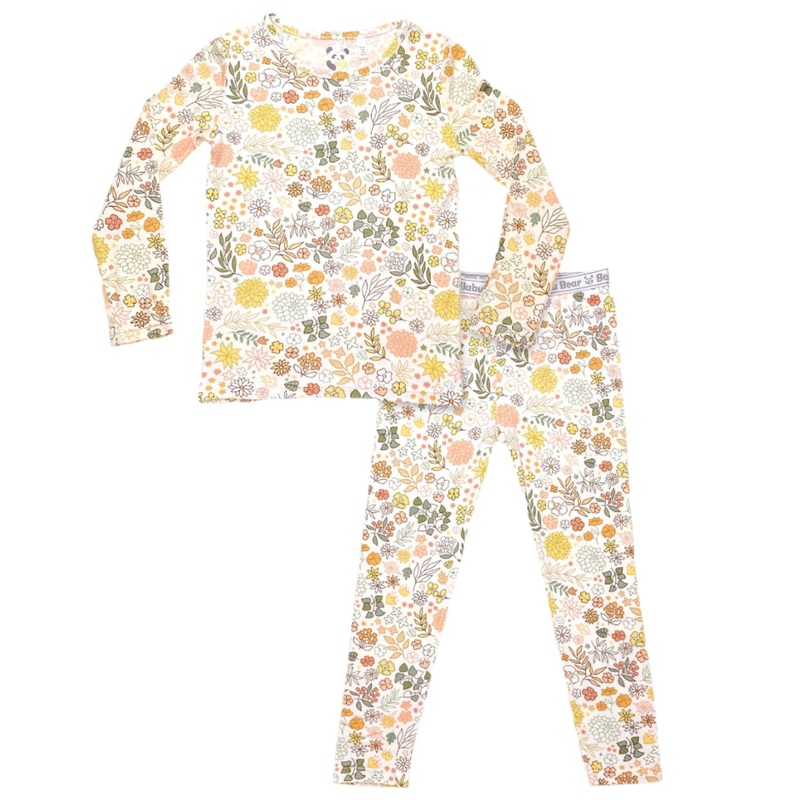 Fall Floral Bamboo Kids Pajamas