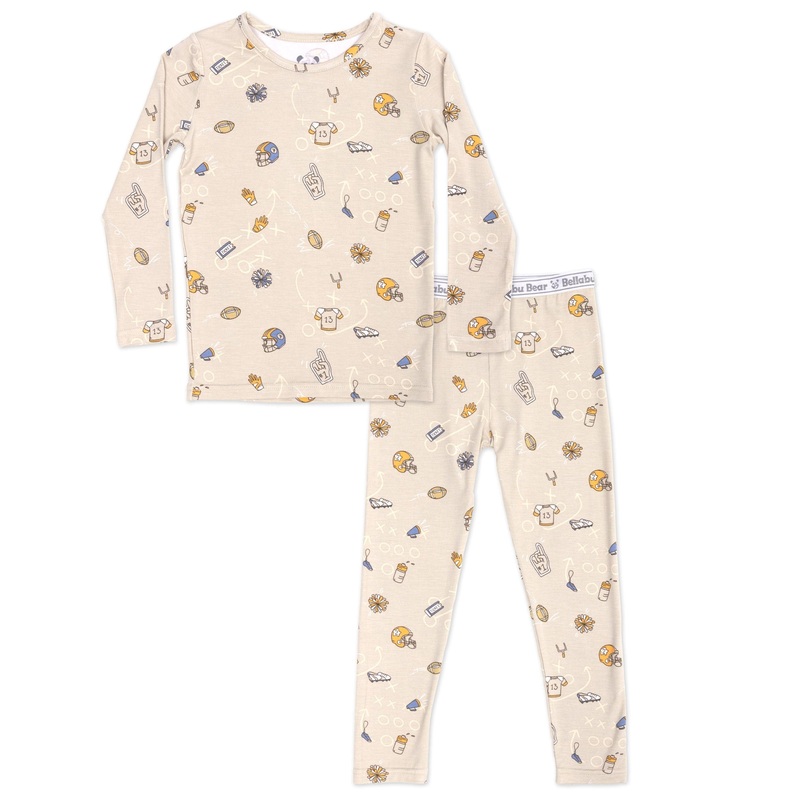 Football Bamboo Kids Pajamas