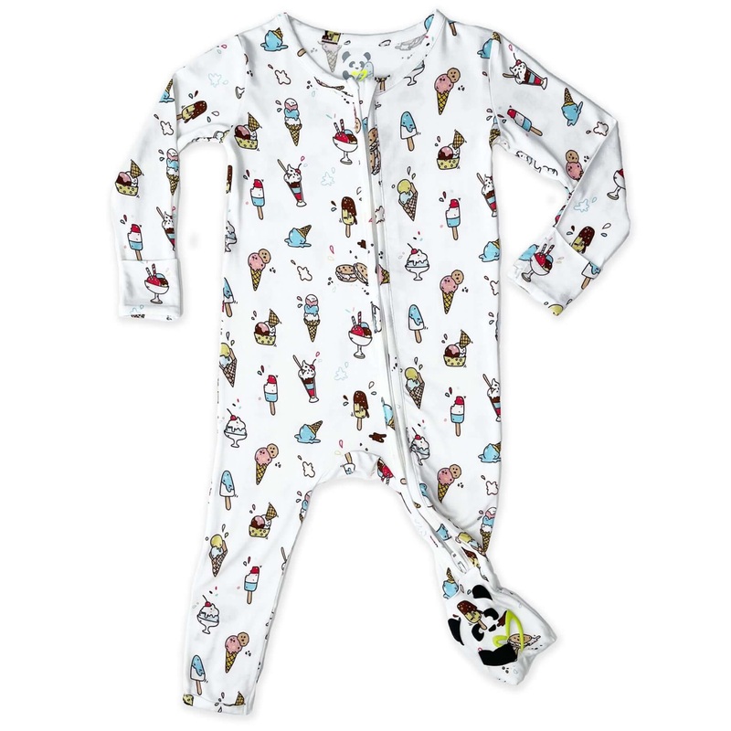 Ice Cream Bamboo Convertible Footie