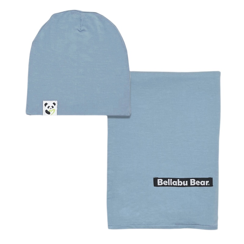 Oasis Teal Bamboo Swaddle & Beanie Set