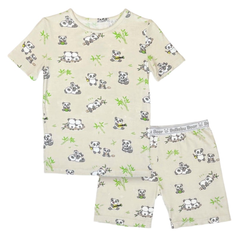Panda Bamboo Kids Pajama Short Set