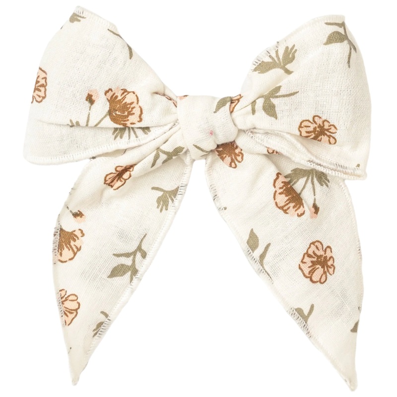 Organic Hair Bow Clip – Fleur