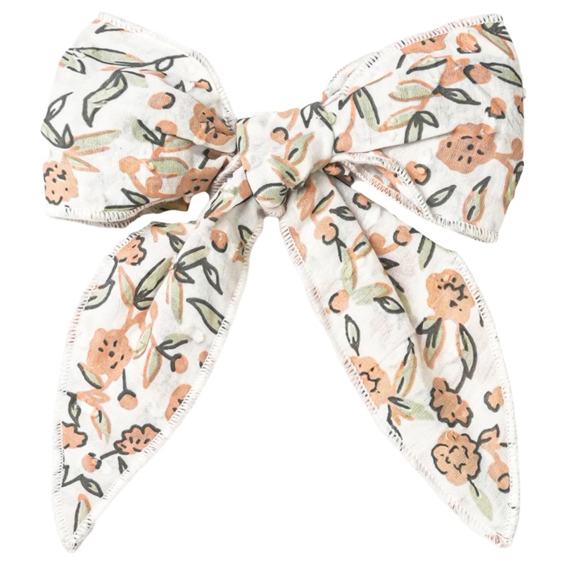 Organic Hair Bow Clip – Magnolia