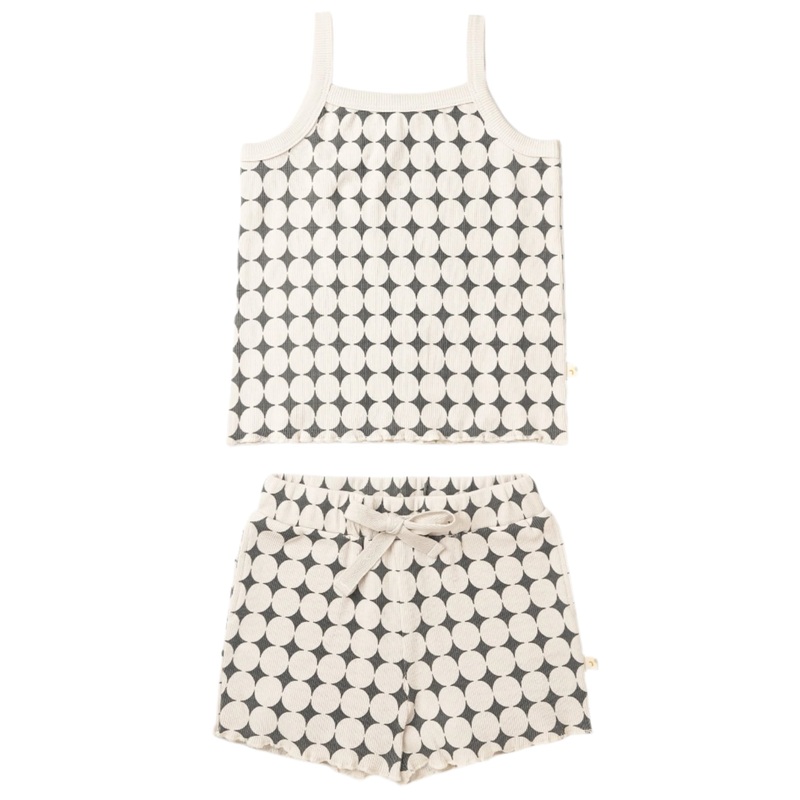Organic Spaghetti Top & Short Set – Mod Dots