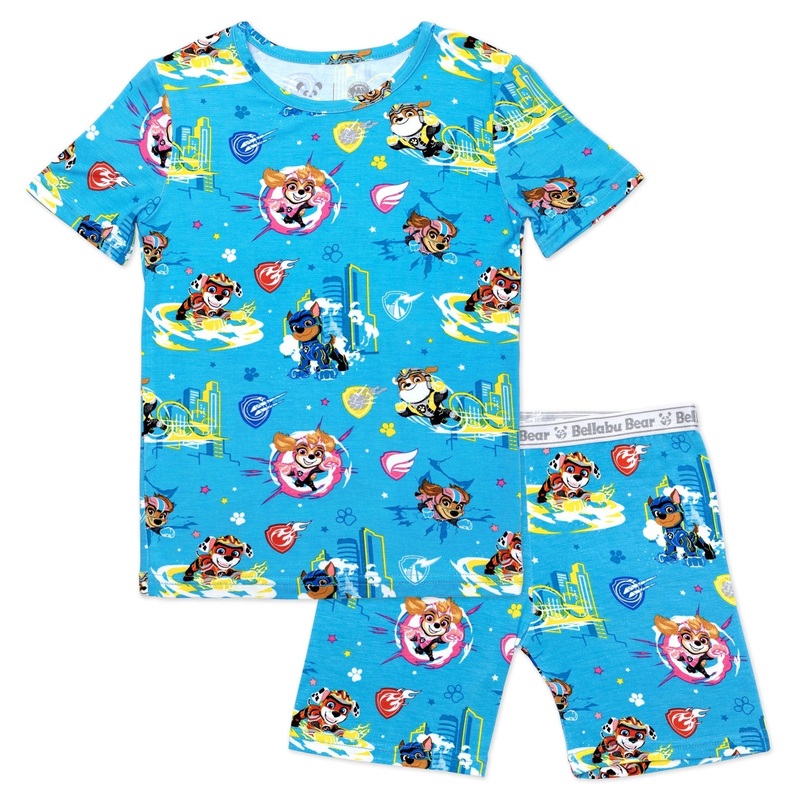 PAW Patrol: The Mighty Movie – Mighty Pups Bamboo Kids Pajama Short Set