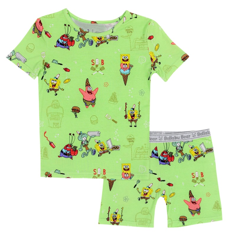 SpongeBob SquarePants: Foodie Bamboo Kids Pajama Short Set