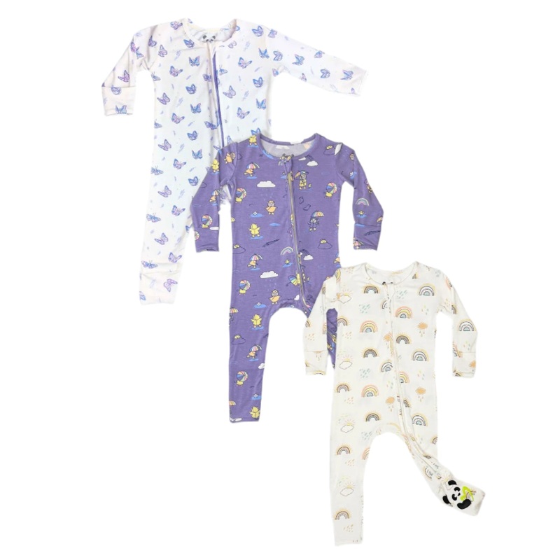 The Spring Bundle – Bamboo Convertible Footie