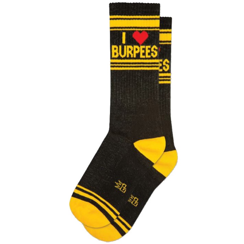 I  Burpees Gym Crew Socks