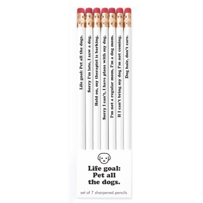 Life Goal: Pet All Dogs Pencil Set