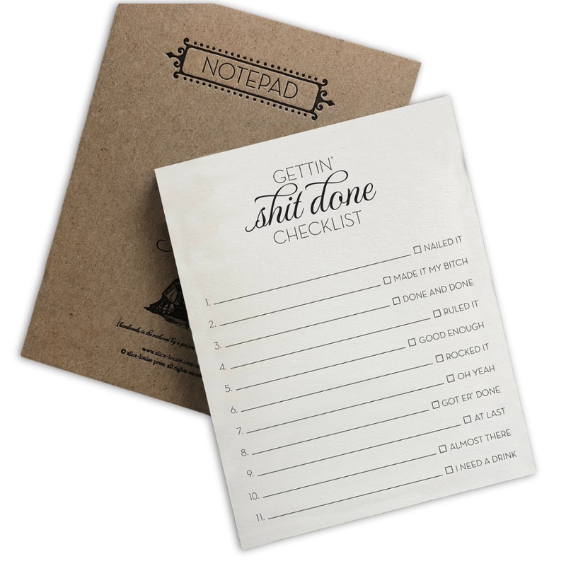 Getting Shit Done Checklist