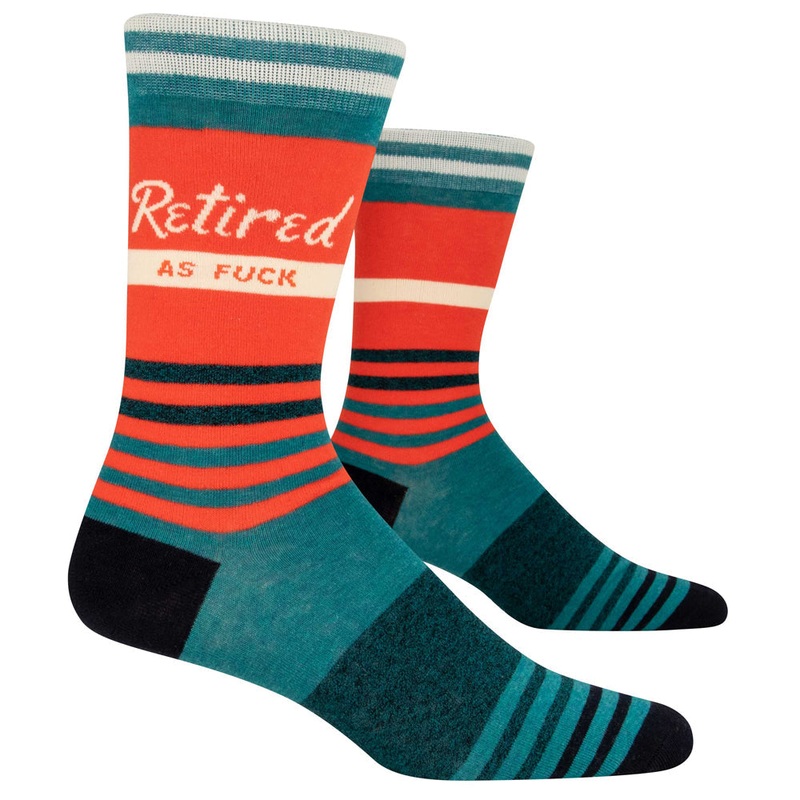 Retired As Fuck Men’s Crew Socks