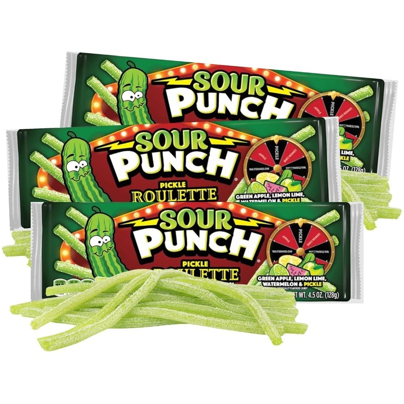 Sour Punch Straws- Pickle Roulette
