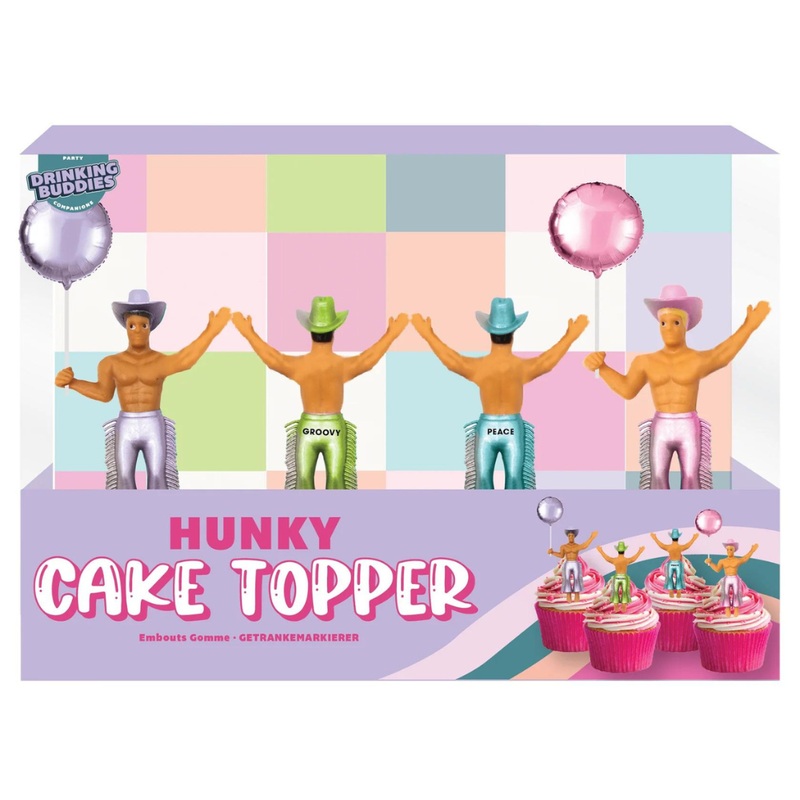 Hunky Cake Topper 4pk