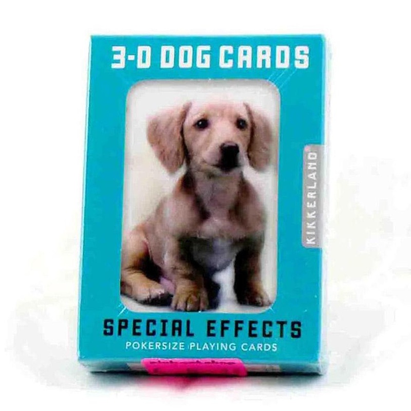 3D Dog Playing Cards
