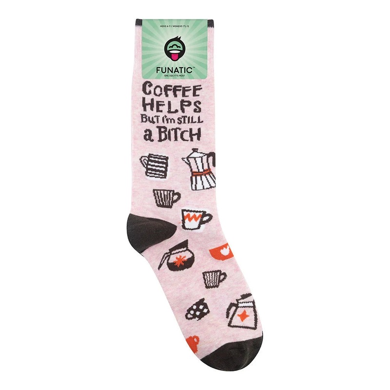 Coffee Helps But I’m Still A Bitch Socks