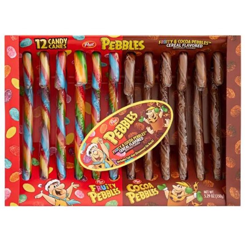 Fruity Pebbles & Cocoa Pebbles Candy Canes