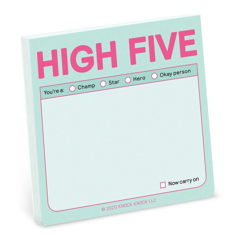 Quippy Sticky Note Pad (pastel) High Five