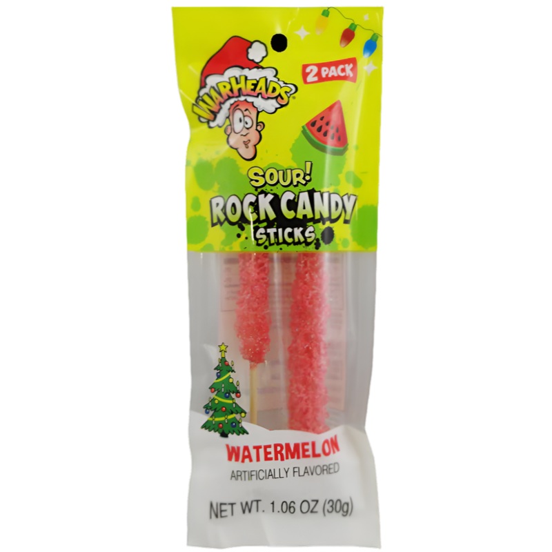 Warheads Sour Christmas Rock Candy (best by 11/2025)