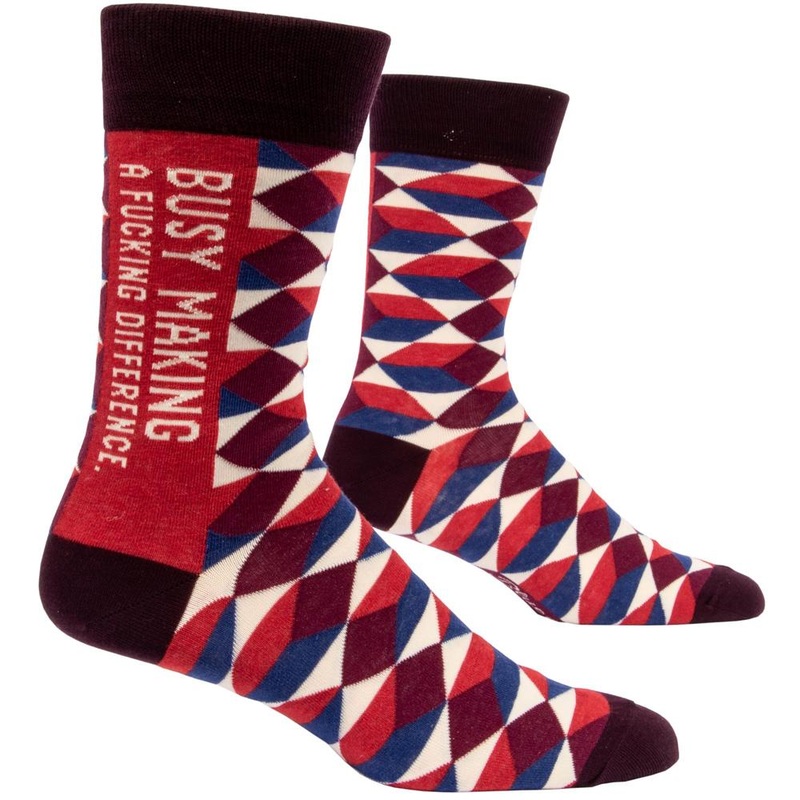 Busy Making a F*cking Difference Men’s socks