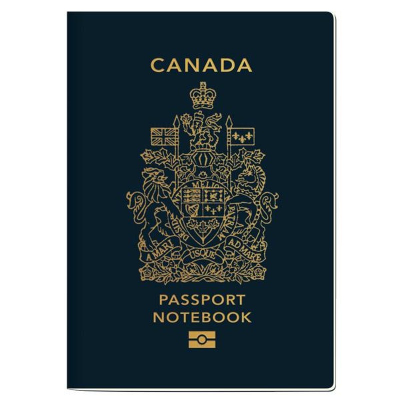 Canada Passport Notebook