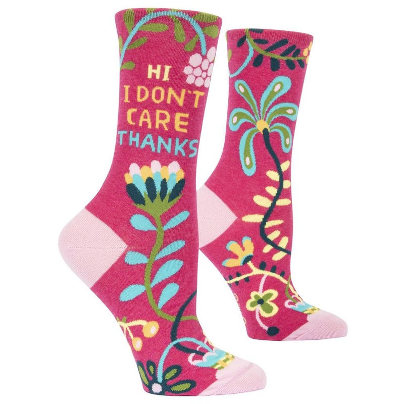 Hi. I Don’t Care. Women’s Crew Socks