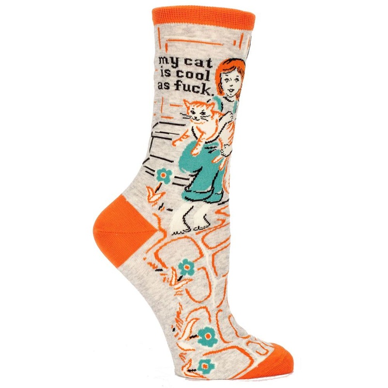 My Cat Is Cool as F*ck Crew Women’s Socks
