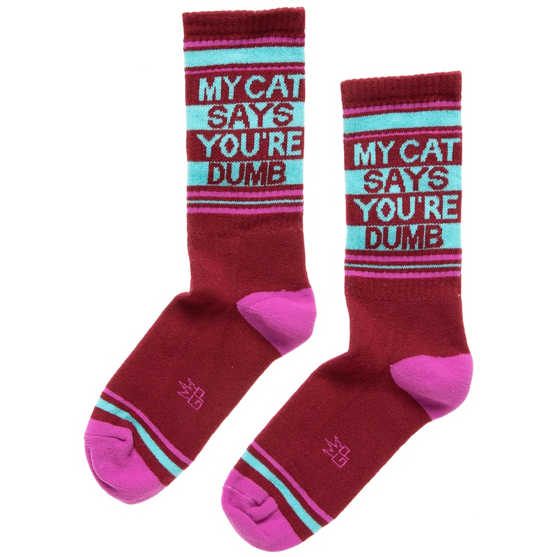 My Cat Says You’re Dumb Ribbed Socks