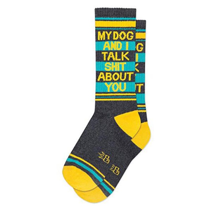 My Dog and I talk sh*t about you Ribbed Socks