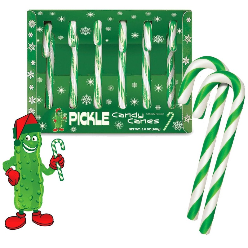 Pickle Candy Canes – set of 6