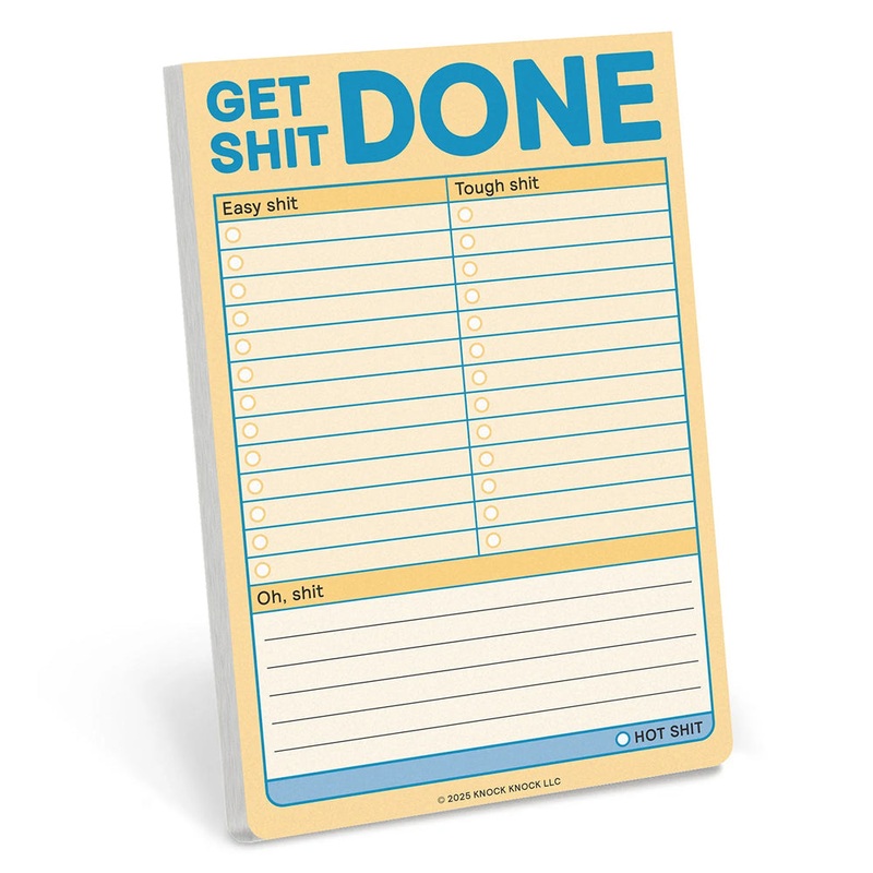 Get Shit Done Great Big Stickies (Pastel)