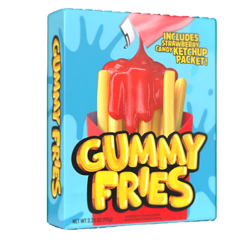 Gummy Fries with Ketchup
