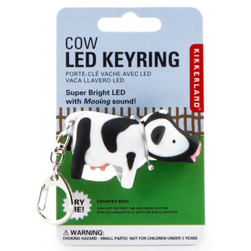 Mooing Cow LED Keychain