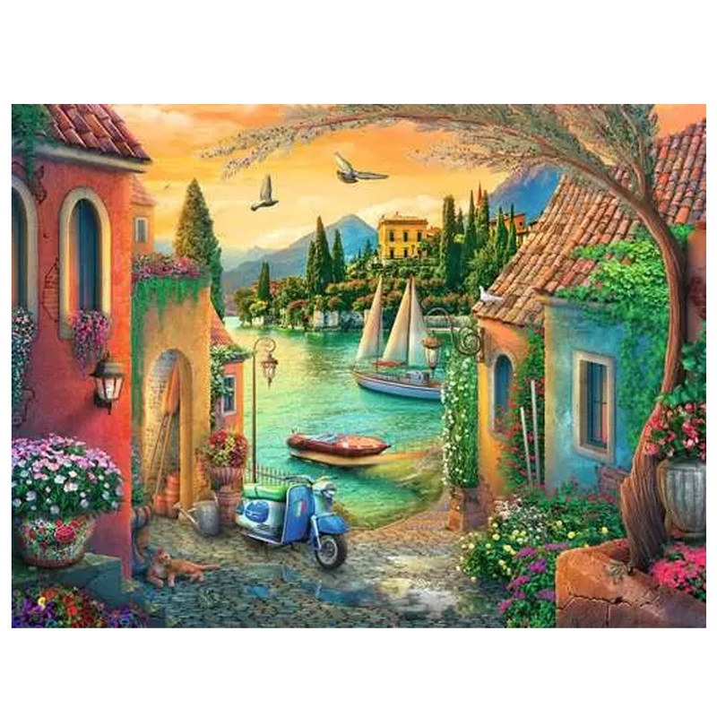 Ravensburger European Villa Views 750 pc  Large Format Puzzle