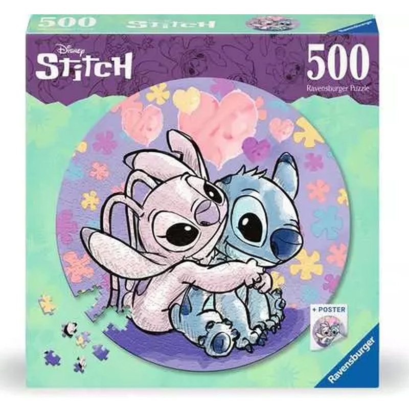 Ravensburger Stitch 500 pc Round Puzzle