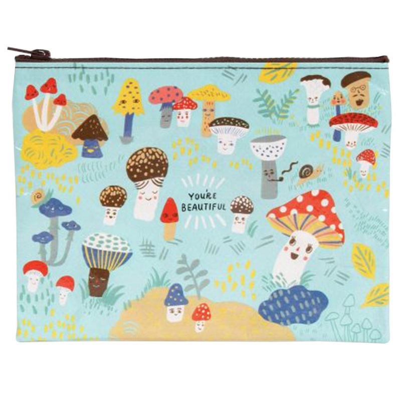 You’re Beautiful Mushrooms Zipper Pouch